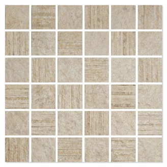 Mosaik Klinker Kiev Beige Mat 32x32 (5x5) cm